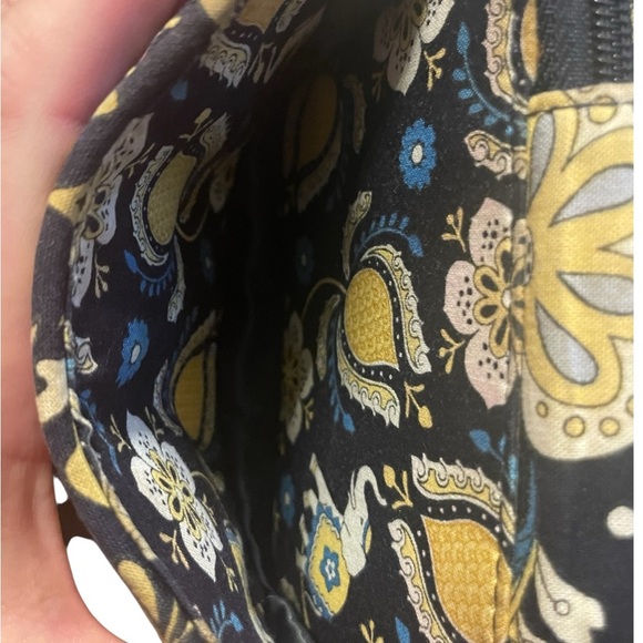 Vera Bradley Floral Wristlet - Navy and Gold - Picture 4 of 4